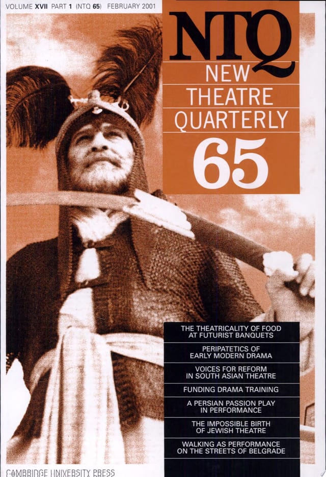 New Theatre Quarterly 65: Volume 17, Part 1