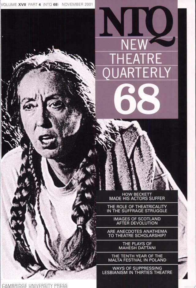 New Theatre Quarterly 68: Volume 17, Part 4
