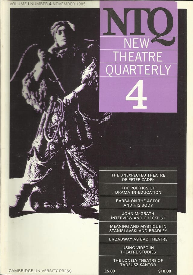 New Theatre Quarterly 4: Volume 1, Part 4