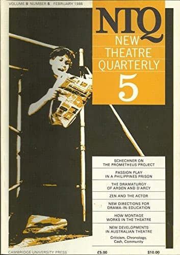New Theatre Quarterly 5: Volume 2, Part 1