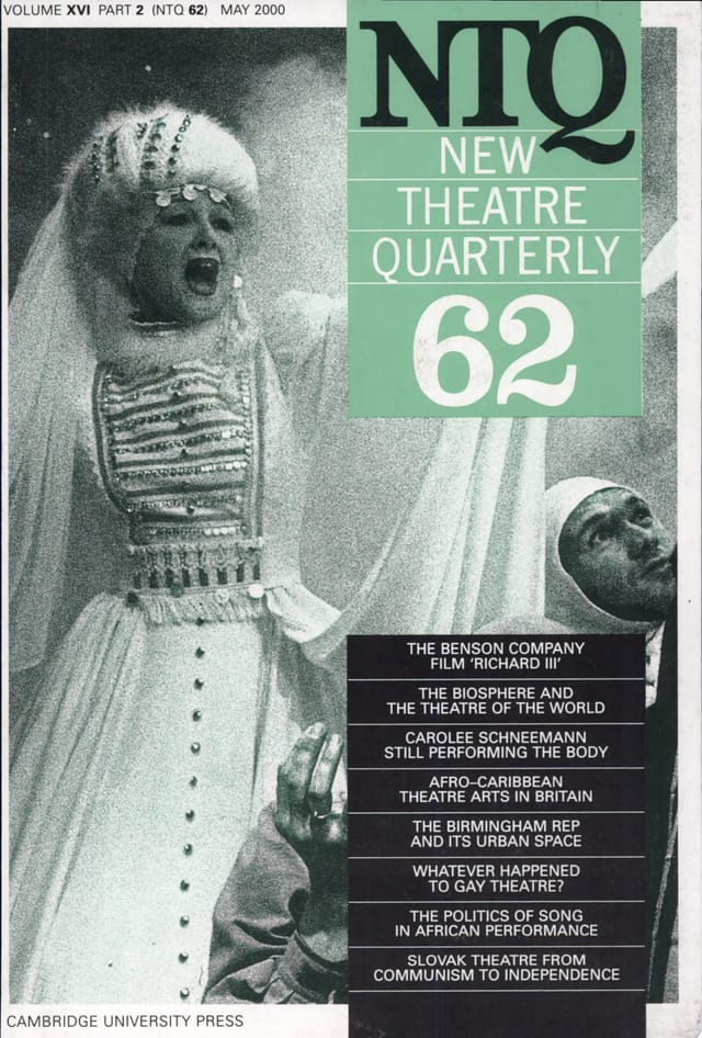 New Theatre Quarterly 62: Volume 16, Part 2