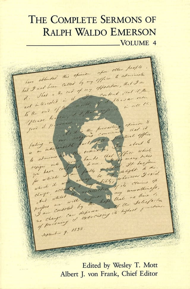 The complete sermons of Ralph Waldo Emerson