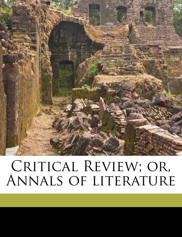 Critical Review; or, Annals of literature Volume 7, ser.3