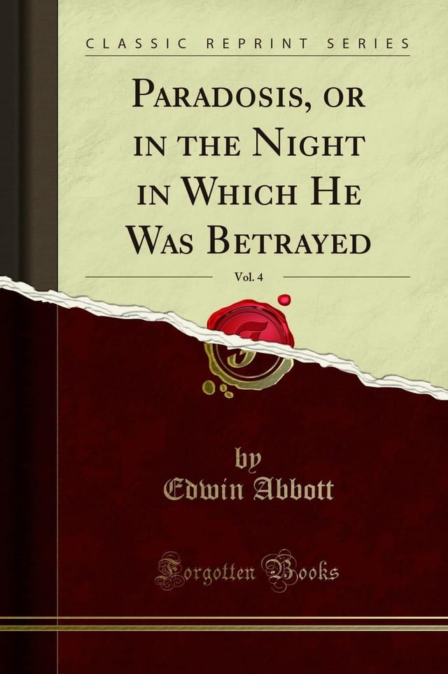 Paradosis Or in the Night in Which He Was (?) Betrayed