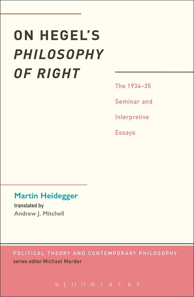 On Hegel's Philosophy of Right The 1934-35 Seminar and Interpretive Essays