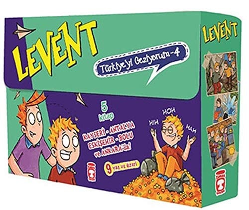 Levent Türkiye'yi Geziyorum 4 Set - (5 Kitap)