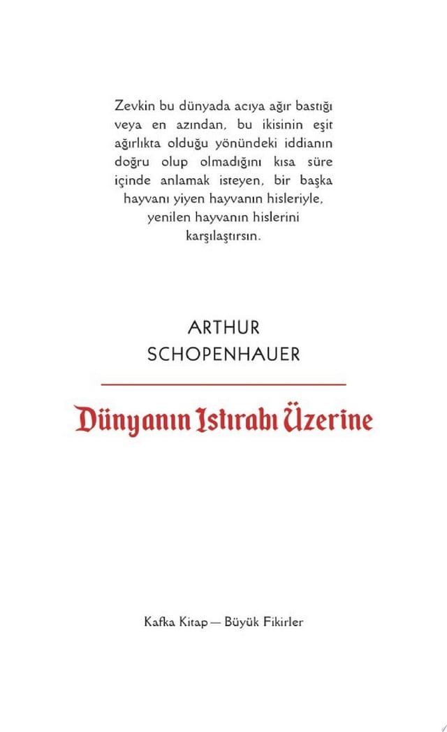 Dünyanın Istırabı Üzerine