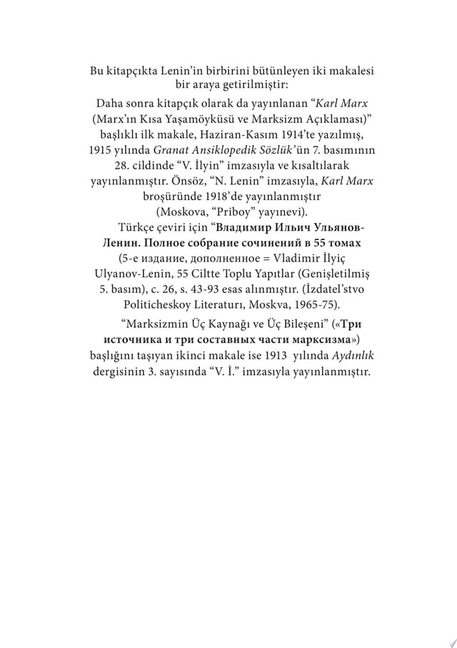 Karl Marx ve Marksizm Üzerine