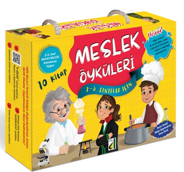 Meslek Öyküleri (10 Books Set): 1-3 Siniflar Için
